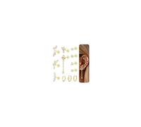 Dochais 12Pcs Boucles d'Oreilles Piercing Helix Piercing Oreille Acier Chirurgical Piercings Oreille Cartilage Femme Boucles d'Oreilles Creoles Conque Conch Tragus Daith Piercings Bijoux Or 20G