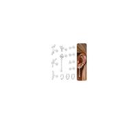 Dochais 12Pcs Boucles d'Oreilles Piercing Helix Piercing Oreille Acier Chirurgical Piercings Oreille Cartilage Femme Boucles d'Oreilles Creoles Conque Conch Tragus Daith Piercings Bijoux Argent 20G