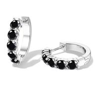 Dochais Boucles d'oreilles Or Argent pour Femmes, hypoallergénique Boucles d'oreilles en cercle 925 Argent pour homme, 14K plaqué or Boucles d'oreilles Créoles avec zircons scintillants