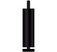 DOCIM Lot de 4 pieds de meubles, hauteur réglable pour canapé, commode, lit, chaise, table basse, M6 noir, 10 cm