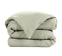 DOCK AVENUE Housse de Couette Gaze de Coton 200 x 200 cm Gaia Coloris Vert d'eau