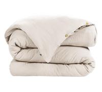 DOCK AVENUE Housse de Couette Gaze de Coton 240 x 220 cm Gaia Coloris Beige Pampa