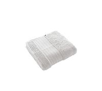 DOCK AVENUE Serviette de Toilette Garance 100% Coton Bio 600 g/m² 50 x 90 cm Coloris Blanc Chantilly