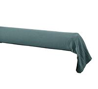 DOCK AVENUE Taie de traversin Gaze de Coton 85 x 185 cm Gaia Coloris Bleu Canard