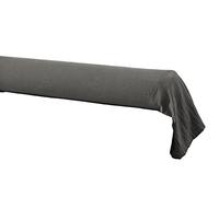 DOCK AVENUE Taie de traversin Gaze de Coton 85 x 185 cm Gaia Coloris Gris Granit