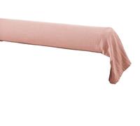 DOCK AVENUE Taie de traversin Gaze de Coton 85 x 185 cm Gaia Coloris Rose pêche