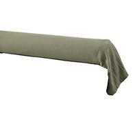 DOCK AVENUE Taie de traversin Gaze de Coton 85 x 185 cm Gaia Coloris Vert Romarin