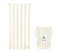 Dock & Bay Serviette de Plage - Séchage Rapide, sans Sable - Compacte, Légère - 100% Recy Contient Un Sac - Cabana Light - Bora Bora Beige, Extra Large (200x90cm, 78x35)