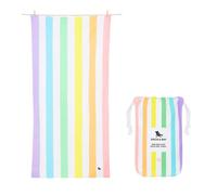 Dock & Bay Serviette de Plage - Séchage Rapide, sans Sable - Compacte, Légère - 100% Recyclée - Contient Un Sac - Summer - Unicorn Waves, Large (160x90cm, 63x35)