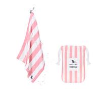 Dock & Bay Serviette rafraîchissante QuickCool - pour Les entraînements & Le Sport - rafraîchit Jusqu’à 15°C - Contient Un Sac - 63x29cm - Cabana - Malibu Pink