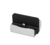 Dock de Charge Lightning pour iPhone Charge Rapide 18W avec Câble 1m Argent