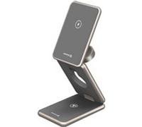 Dock de Charge MagSafe 25W pour iPhone AirPods et Watch Swissten Gris Gris G