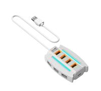 Dock d'extension 10 ports USB 2.0 avec câble lumineux de 120 cm