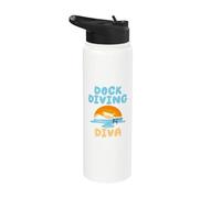 Dock Diva Dock Diving Dock Diving Stainless Steel Insulated Water Bottle