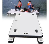 Dock Flottant Gonflable avec Plate-Forme de Quai d'air, Radeau Flottant de l'île avec Surface antidérapante, 6.5ft/8.2ft Quai Flottant/raft pour Piscine, Plage, lac, rivière Activités