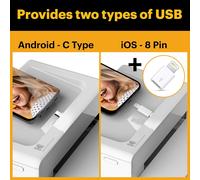 Dock Plus 4Pass Imprimante Photo (10x15cm) + 10 Papier Photo