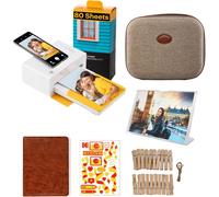 Dock Plus 4Pass Imprimante Photo (10x15cm) + Paquet avec 90 Papier Photo (10 Feuilles Initiales + Paquet de 80 Feuilles)