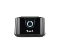 Dock pour Disque Dur 2 x SATA 2,5"/3,5" USB 3.0, Fonction de clonage, Couleur Noire, idéal pour Transfert de données et Sauvegarde.