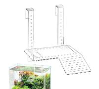 Dock pour tortue, plate-forme flottante réglable transparente et stable pour aquarium, terrasse de repos pour tortues, pour maison, appartement, salon, balcon