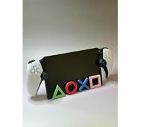 dock présentoire pour PlayStation Portal, Support Compatible avec Sony PlayStation Portal, Dock Noir avec Symboles de Jeu Colorés