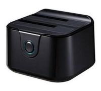 Dock Station Dual TooQ TQDS-802B 2.5"-3.5" HDD SATA USB 3.0 Noir Blanc G