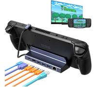 Dock Steam Deck Station d'accueil 6 en 1 Hub USB C vers HDMI 4K@60Hz, 3 Ports USB, Gigabit Ethernet et Type-C PD 100W Dokcing