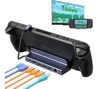 Dock Steam Deck Station d'accueil 6 en 1 Hub USB C vers HDMI 4K@60Hz,3 Ports USB,Gigabit Ethernet et Type C PD 100W