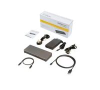 Startech Station d'accueil Thunderbolt 3 double affichage 4K 60 Hz pour PC portable avec lecteur de carte SD