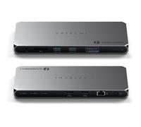 SATECHI Station d’Accueil 11 en 1, Docking Station Thunderbolt 4 PD 96W, 40Gbps, Double HDMI 4K@60Hz, 2× USB-A, Ethernet, Lecteur SD pour MacBook, PC Portable et Plus (Logiciel DisplayLink Requis)