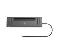 The Mobility Lab Dock USB-C 12 en 1 – 100W PD, 2 HDMI, 4x USB 3.0, Ethernet, SD/microSD – Gris