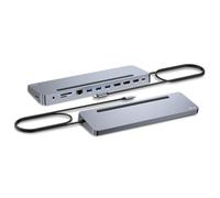Station d'accueil PC portable I-tec - Station d'accueil - pour tablette, ordinateur portable - USB-C / USB4 / Thunderbolt 3 / Thunderbolt 4 - 11-slot - HDMI, 2 x DP - GigE - 100 Watt