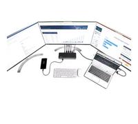 Dock USB-C & USB-A - Station d'Accueil Universelle à Triple Écran DisplayPort & HDMI 4K 60Hz - 85W P