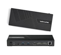 Dock USB C, WAVLINK Triple Display 4K Station d'accueil USB C for Mac/M1/M2 Windows, Single 5K Docking Station with 2 DP, HDMI, 100W PD, Gigabit Ethernet, 5 USB Ports, Mic/Audio, for Dell HP Lenovo