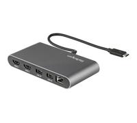 StarTech.com Mini Dock Thunderbolt 3 - Station d'Accueil Portable pour Deux Écrans avec HDMI 4K 60Hz, 2 x Hub USB-A (3.0/2.0), GbE - Câble de 28 cm - Adaptateur Multiport TB3 - Mac/Windows
