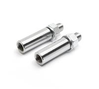 Dock66 Lot de 2 rallonges de clignotant - 37 mm - Avec filetage M10 - Chromé