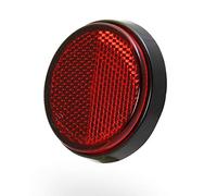 Dock66 Motorcycle Parts Catadioptre rond rouge 60 mm œil de chat certifié E pour voiture, moto, quad, remorque