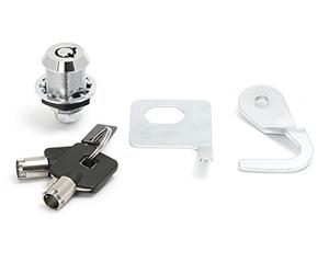Dock66 Motorcycle Parts Serrure pour top case H-D avec finition chromée et verrou pour porte-bagages Harley-Davidson
