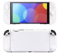 Dockable Coque Pour Nintendo Switch 2 2025 Manette Blanc Avec Grip Cover Case & Support & Capuchon Joystick Étui Housse De Protect