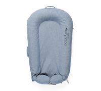 DockATot Deluxe + Dock Chaise Longue Multifonction légère pour bébés avec Boucle et Housse Amovible pour Un Nettoyage Facile pour bébés de 0 à 8 Mois Chambray Indigo