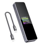 DOCKCASE Intelligent Boitier SSD M.2 NVME Protection 5s Contre La Perte De Courant, Détection De Durée De Vie, Boitier Disque Dur Externe USB 3.2 10Gbps pour SSD M-Key&M+B Key 2230/2242/2260/2280