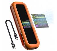 DOCKCASE Smart Boîtier SSD M.2 NVME 10s Triple Protection des données, USB 3.2 Gen 2 Type-C 10 Gbps Boîtier de Adaptateur, Soutenir NVMe/PCIe Taille 2230/2242/2260/2280, M-Key B+M Key UASP