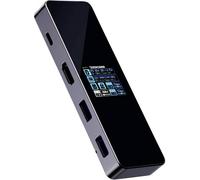 Dockcase Station daccueil USB-C® Convient pour les marques: universel écran intégré, avec fonction de chargement, alimentation USB-C®, lecteur de cartes intégré