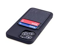 Dockem Étui Portefeuille pour iPhone 13 Pro Max avec Coque en Silicone Liquide, Plaque métallique intégrée pour Fixation magnétique et 2 Poches pour Cartes, Cuir synthétique (Luxe M2T, 6,7", Noir)