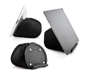 Dockem iPad Bed & Lap Stand par iProp: Bean Bag Universal Tablet Holder pour iPad 1/2/3/4, Mini, Air, tablettes Android et Windows, eReaders [Noir]