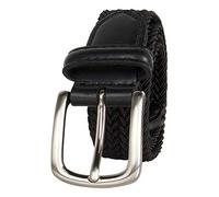 Dockers Big Boys' Braided Elastic-Web Stretch Belt, Black, Small
