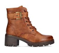 Dockers by Gerli Bottes noires pour femme, basiques, motards, vêtements décontractés, rockwear, streetwear, cognac, 41 EU