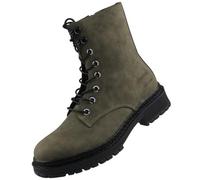 Dockers by Gerli Bottines classiques pour femmes, Bottines pour femmes, Semelle intérieure amovible, Kaki/noir, 38 EU