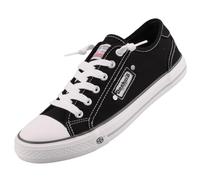Dockers by Gerli Chaussures basses pour femmes, Baskets pour femmes, noir/blanc, 44 EU