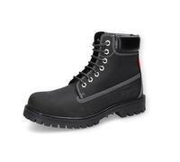 Dockers by Gerli Herren Combat Boots, Männer Stiefeletten,halbstiefel,Kurzstiefel,uebergangsschuhe,uebergangsstiefel,Schwarz,43 EU