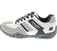 Dockers by Gerli Herren Low-Top Sneaker, Männer Halbschuhe,straßenschuhe,Strassenschuhe,Sportschuhe,Freizeitschuhe,offweiss/Grau,44 EU